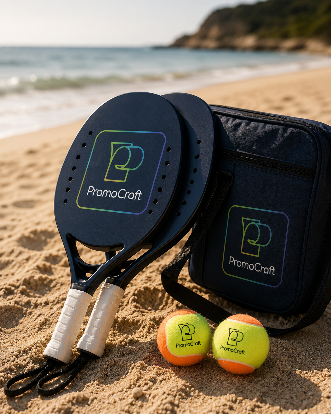 Logózott beach tenisz szett – Promocraft