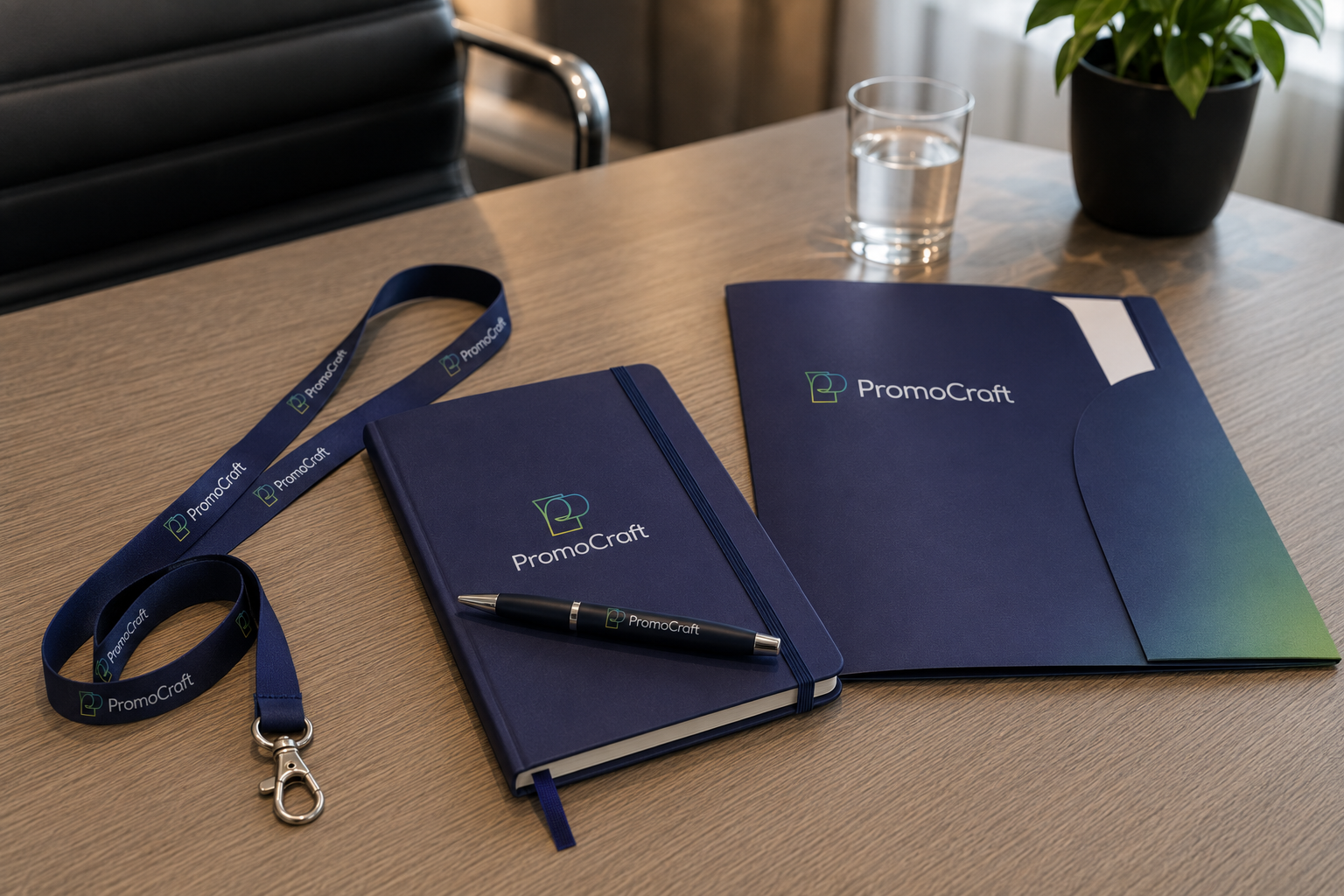 Teljes konferencia csomag – mappa, lanyard, notesz, toll